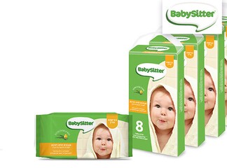 32 חבילות מגבוני BabySitter