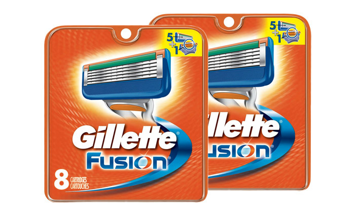 2 מארז 16 סכיני גילוח Gillette Fusion